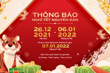 Thông báo lịch nghỉ Tết Nguyên Đán 2022