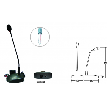 Micro cổ ngỗng ITC T-621A (tích hợp chuông)