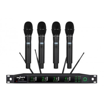 Bộ micro không dây ACT-740A Bost Audio, bộ 4 mic cầm tay
