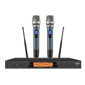 Bộ micro không dây cầm tay Bost Audio UF9620A, 1 kéo 2