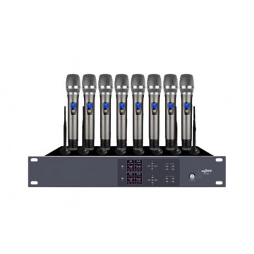 Bộ micro không dây dạng cầm tay, 1 kéo 8, UF9780A Bost Audio