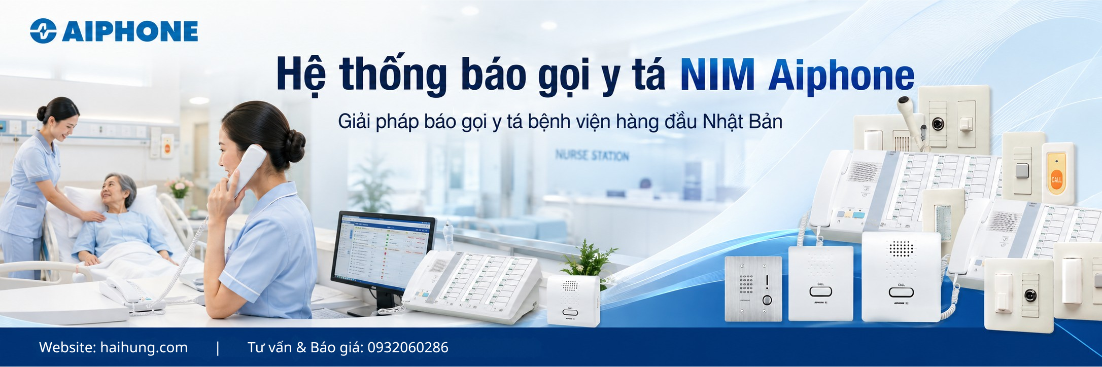 hệ thống báo gọi y tá NIM AIPHONE