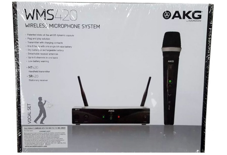 Bộ micro cầm tay không dây AKG WMS420 Vocal Set