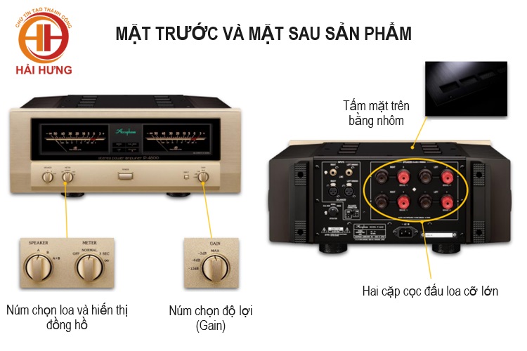 Ampli công suất âm thanh stereo Accuphase P-4600