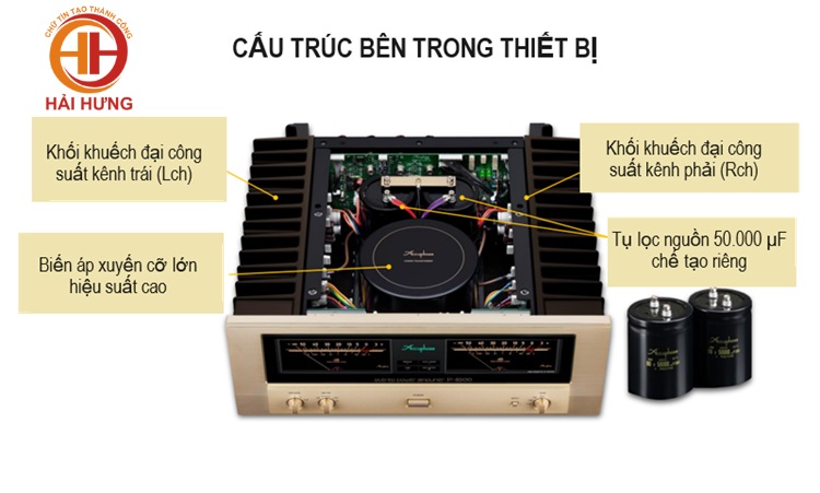 Ampli công suất âm thanh stereo Accuphase P-4600