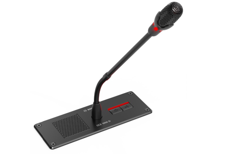 Thiết bị chủ tọa CCSD-FCMS gắn âm bàn với micro cần ngắn