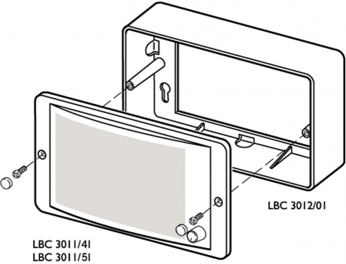 Hộp đỡ loa dương tường bosch LBC3012/01
