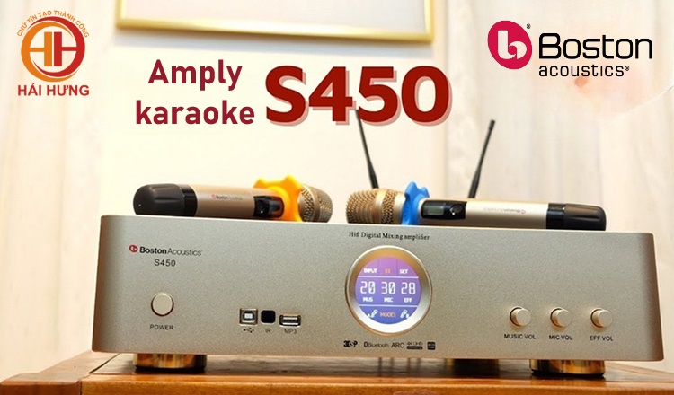 Ampli karaoke 3in1 Boston Acoustics S450