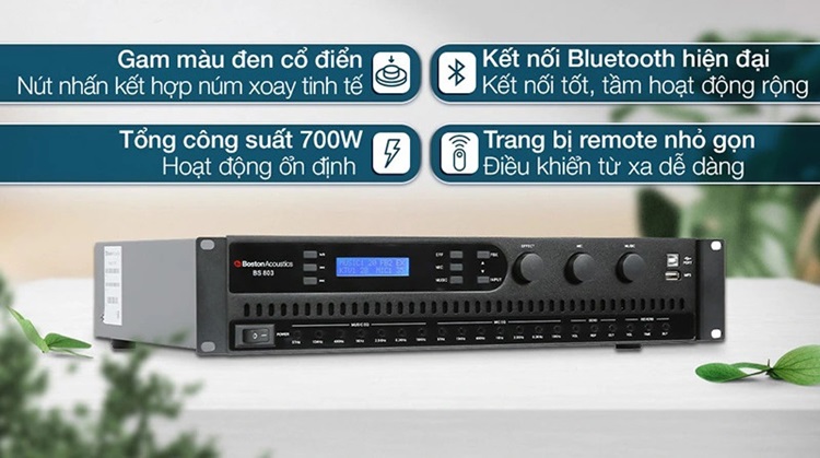 Những ưu điểm vượt trội của ampli Boston Acoustics BS803