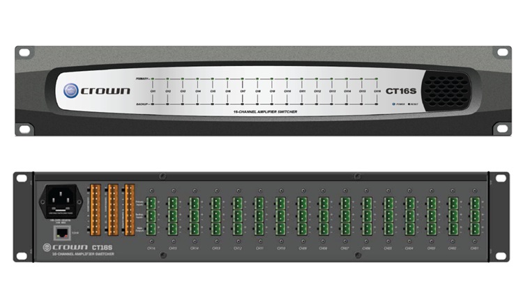 Bộ chuyển mạch khuếch đại dự phòng 16 kênh Crown CT16S