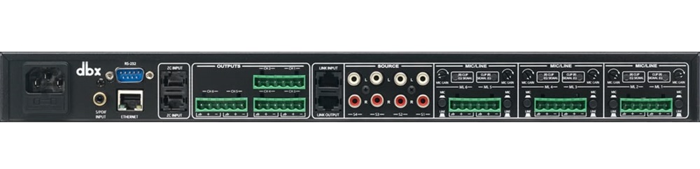Bộ xử lý âm thanh vùng kỹ thuật số DBX ZonePRO 1260M 12x6