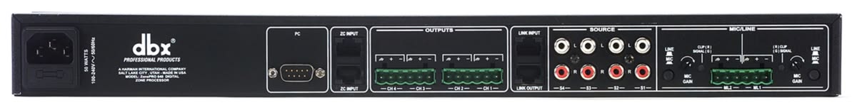 Bộ xử lý vùng kỹ thuật số DBX ZonePRO 640