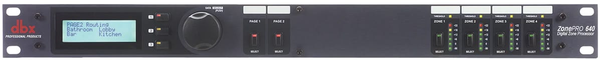 Bộ xử lý vùng kỹ thuật số DBX ZonePRO 640