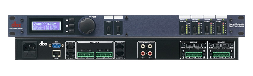Bộ xử lý vùng kỹ thuật số DBX ZonePro 640M