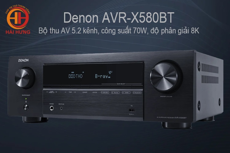 Bộ thu AV Denon AVR-X580BT