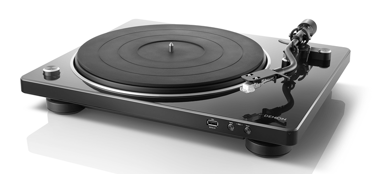 Đầu đĩa than Denon DP-450USB phiên bản màu đen