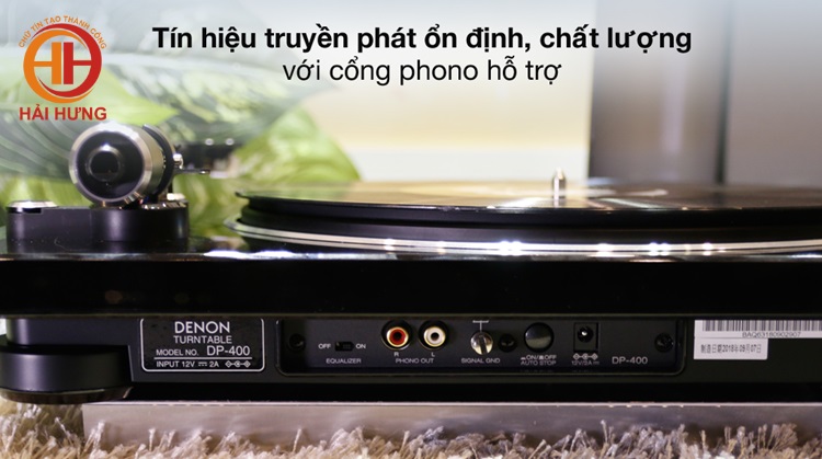 Cổng phono hỗ trợ truyền phát tín hiệu ổn định, chất lượng