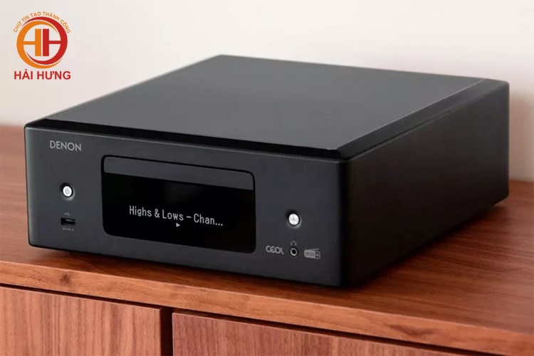 Đầu thu âm thanh stereo Denon RCD-N12DAB-BK-E2