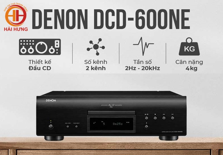 DCD-600NE sở hữu công nghệ tiên tiến mang tới khả năng tái tạo âm thanh chính xác, trung thực
