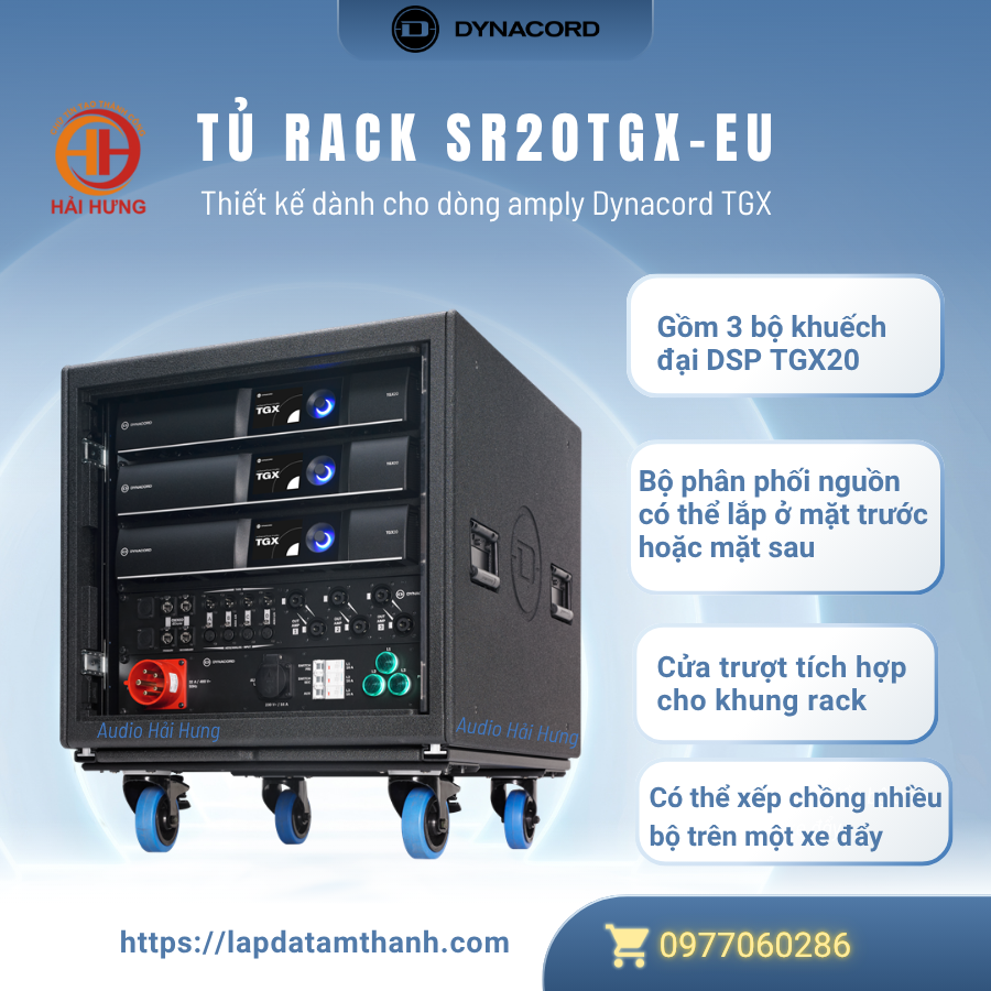 Các đặc điểm nổi bật của tủ rack Dynacord SR20TGX-EU