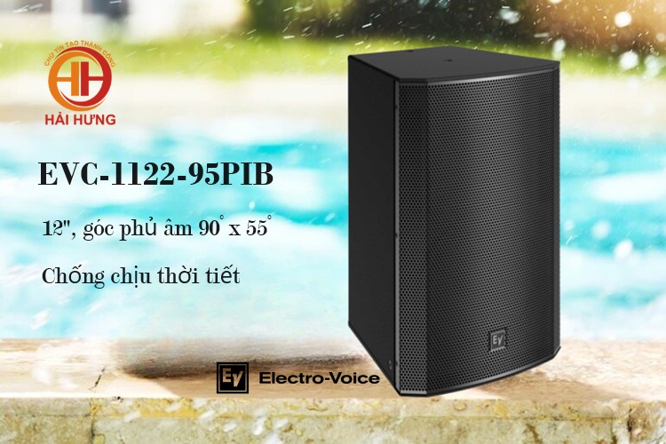 Loa có khả năng chống chịu các yếu tố thời tiết khắc nghiệt, lý tưởng cho các ứng dụng ngoài trời hay môi trường ẩm ướt