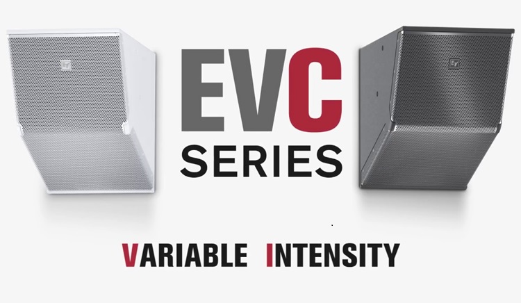 Dòng loa Vari-Intense của Electro Voice với hai màu đen và trắng