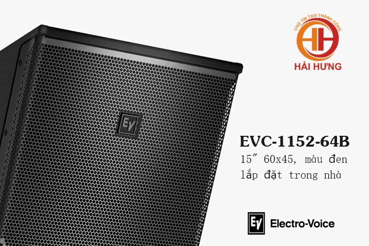 Loa EVC-1152-64B phù hợp lắp đặt cho không gian vừa và nhỏ trong nhà
