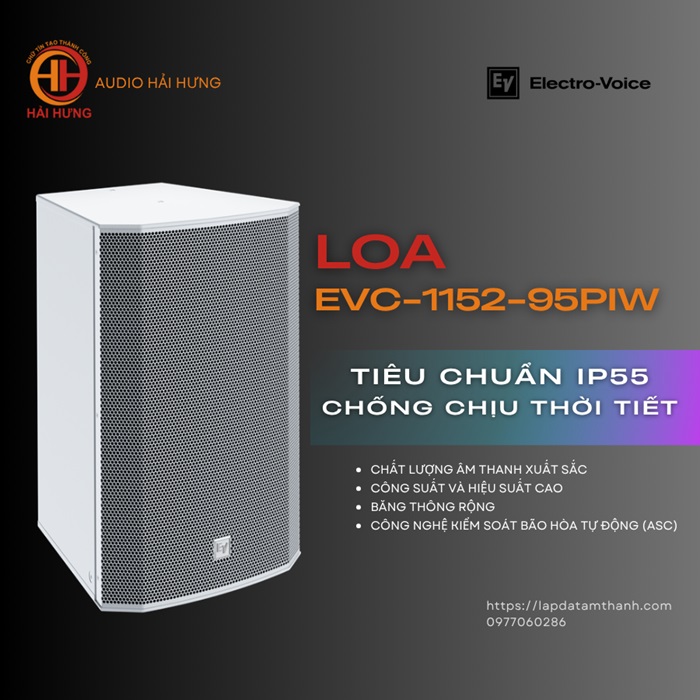 EVC-1152-95PIW đạt tiêu chuẩn IP55 với khả năng chống chịu thời tiết tốt