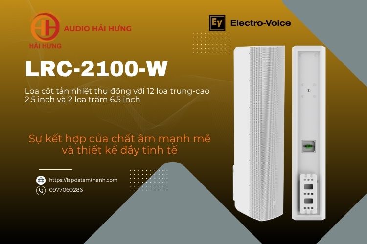 Loa cột tản nhiệt thụ động 2-way Electro Voice LRC-2100-W màu trắng