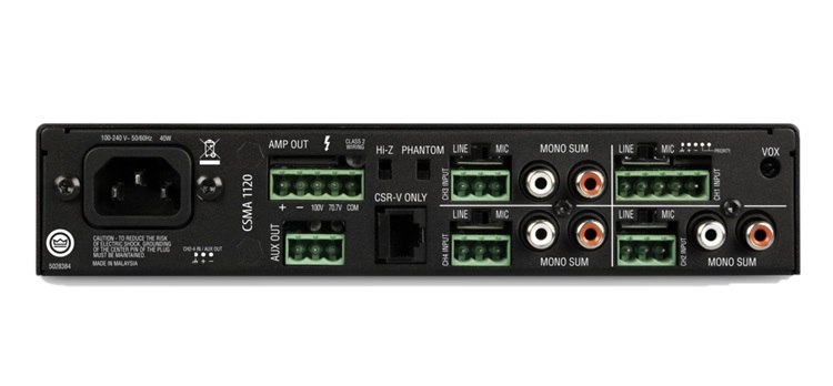 Dòng mixer/amp có hiệu suất cao, thiết kế gọn gàng, thanh lịch
