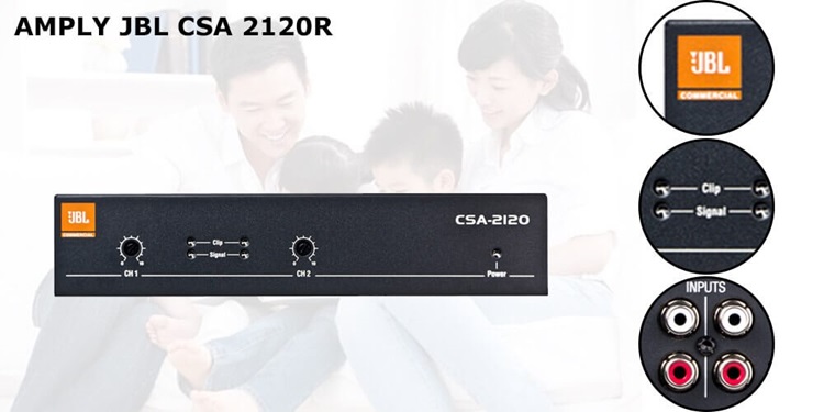 Bộ khuếch đại chuẩn JBL, tái tạo âm thanh chính xác với độ méo tiếng thấp