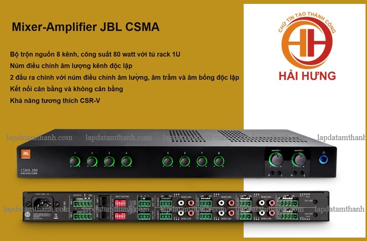 Bộ khuếch đại âm thanh xuất sắc đến từ thương hiệu nổi tiếng JBL