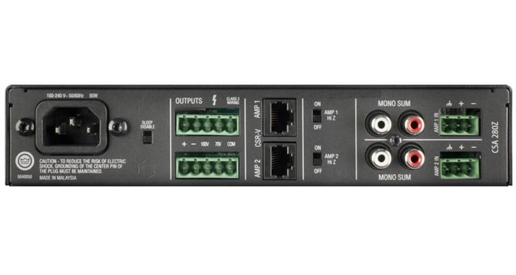 Ampli 2 kênh đầu ra với công suất 80W mỗi kênh