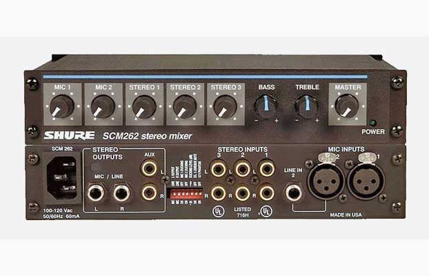 Mixer Bộ trộn âm thanh Shure SCM262E