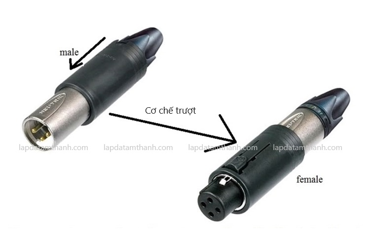 Đầu nối XLR 3 chân Neutrik NC3FM-C 