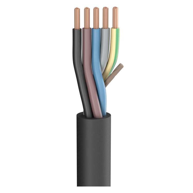 Cáp nguồn Sommer SC-Rubberflex-0560, 5x6.0 mm² màu đen