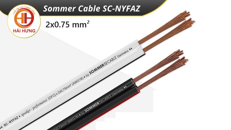 Cáp lắp đặt Sommer SC-Nyfaz 2x0.75 mm²
