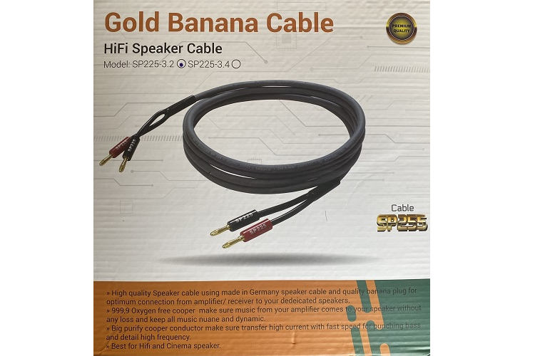 Dây loa HiFi Sommer Gold Banana SP225-3.2