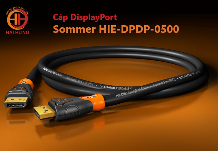 Cáp DisplayPort Sommer HIE-DPDP-0500 dài 5.0m