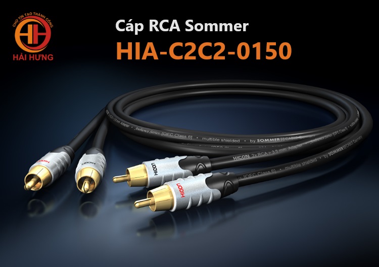 Cáp RCA Sommer HIA-C2C2-0150