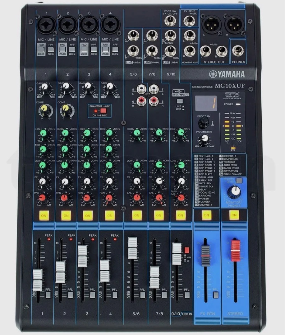 Bàn trộn âm thanh Yamaha MG10XUF