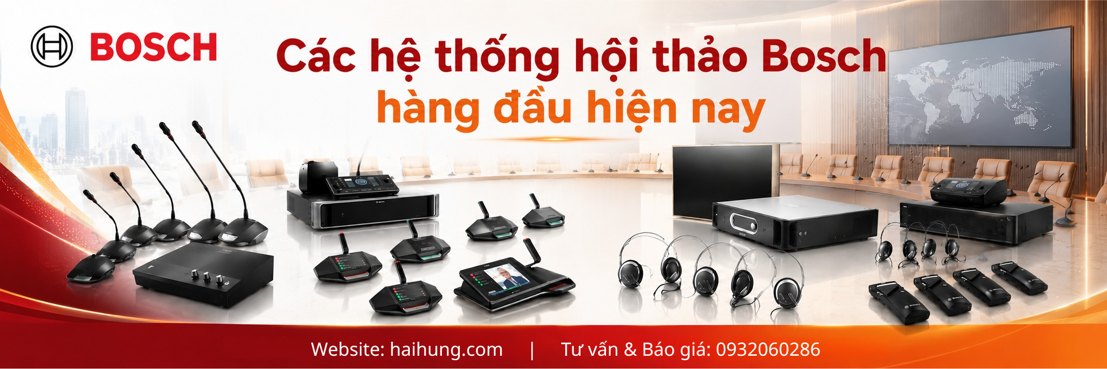 hệ thống âm thanh hội thảo Bosch