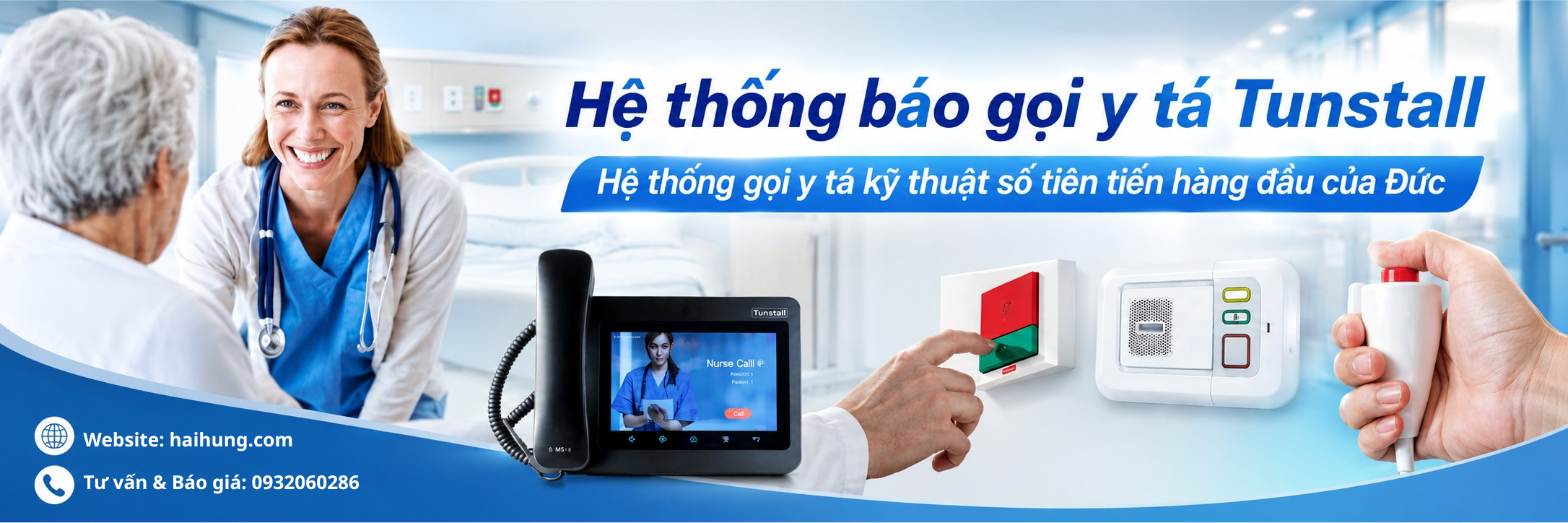 hệ thống báo gọi y tá Tunstall