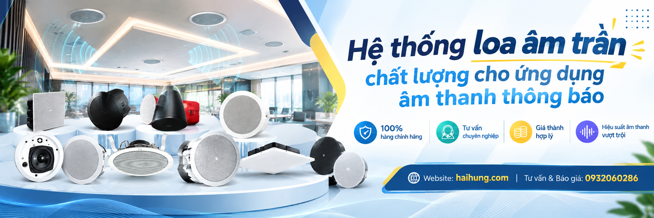 loa âm trần thông báo