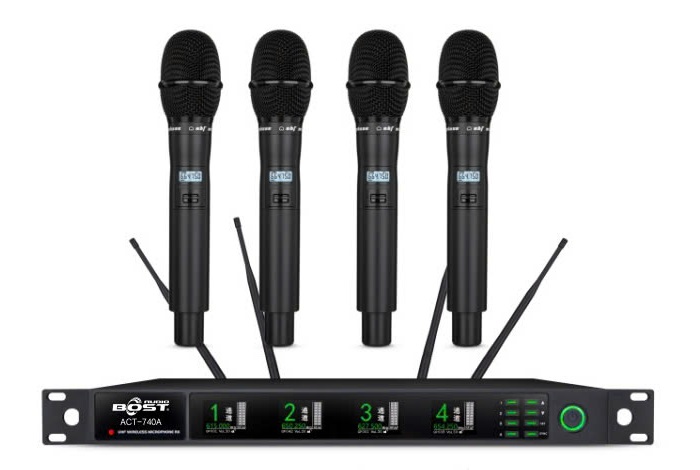 Bộ 4 micro không dây ACT-740A Bost Audio