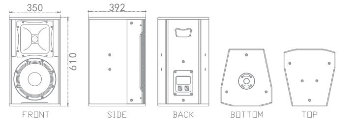 Cấu hình của loa 2 chiều Bost Audio DV-12