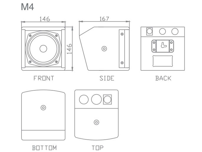 Thiết kế của loa toàn dải Bost Audio M4