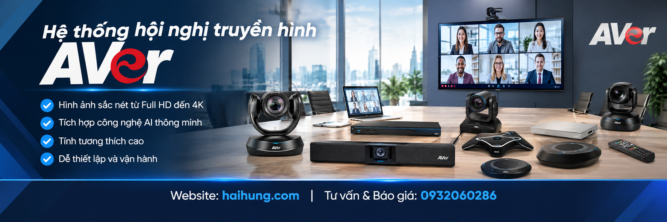 Giải pháp hội nghị truyền hình Aver