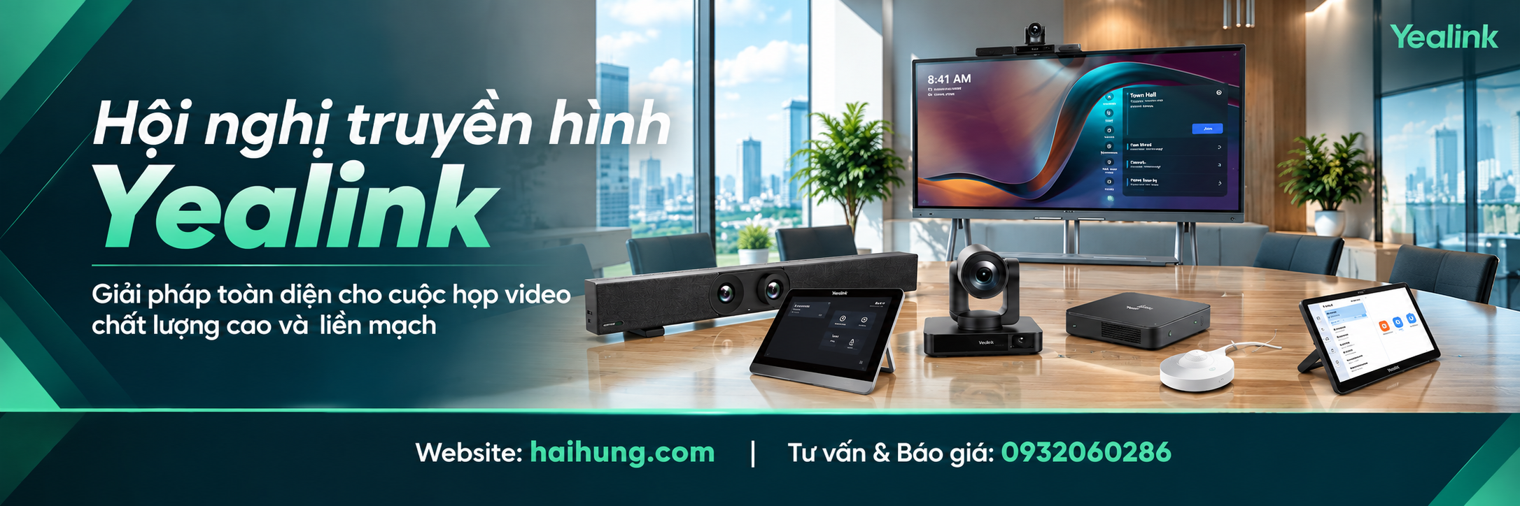 hệ thống giải pháp hội nghị truyền hình Yealink