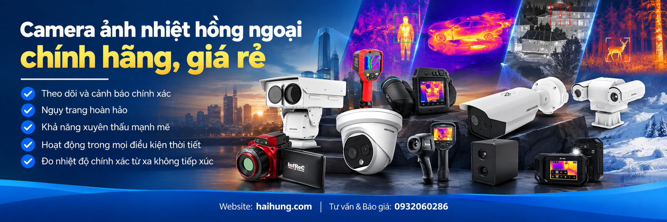 Camera ảnh nhiệt hồng ngoại chính hãng, giá rẻ